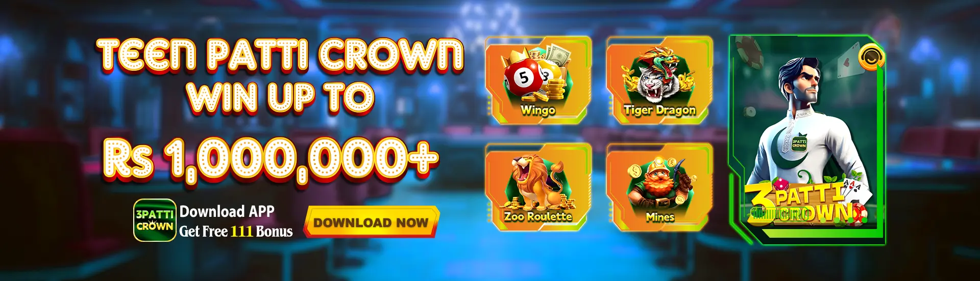 Teen Patti Crown Bonus Poster 1 - Join3Patti Pakistan