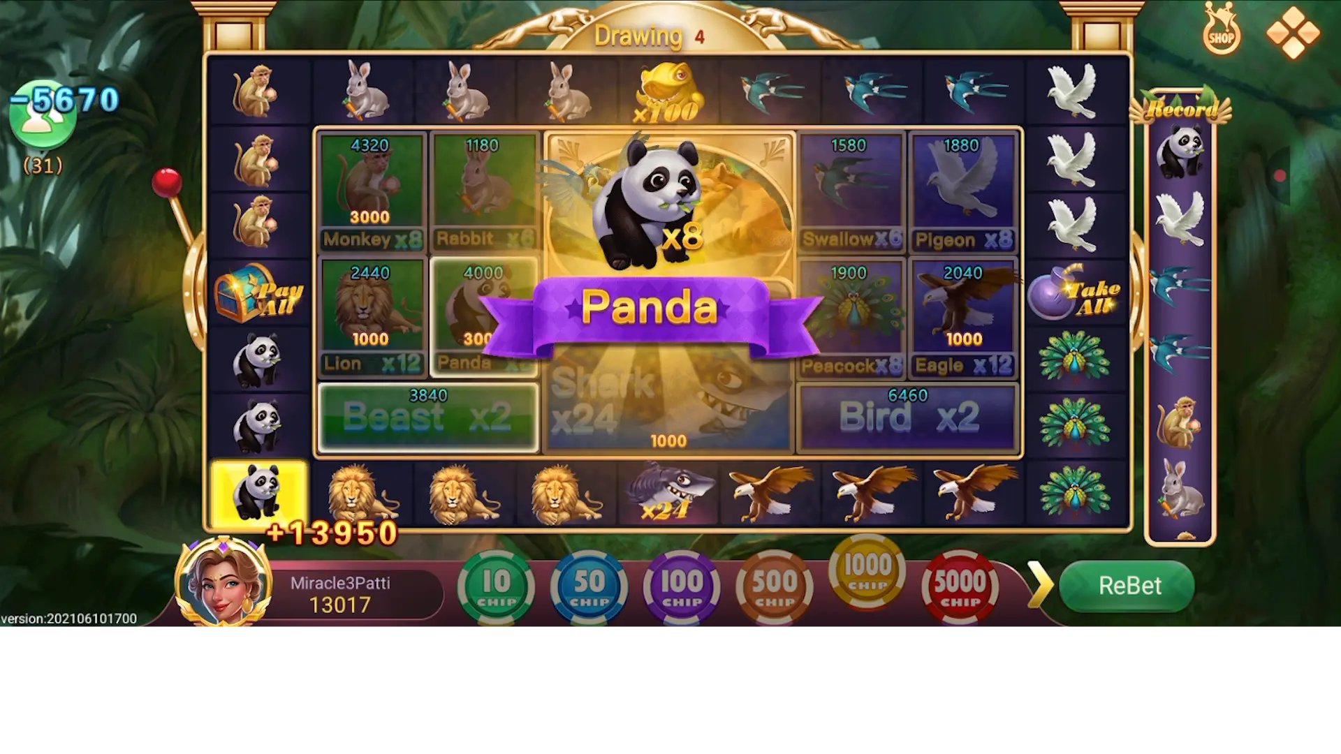 Teen Patti Crown Zoo Roulette Panda